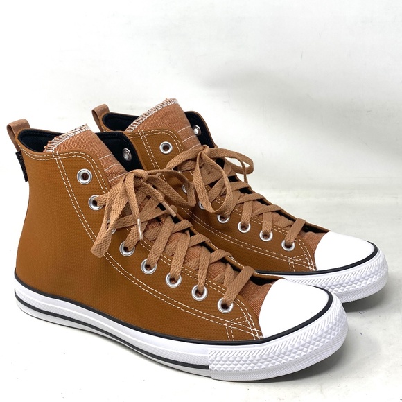 Converse Chuck Taylor Hi Shoes Casual Sneakers For Women Synthetic Brown A04595C - Picture 2 of 8